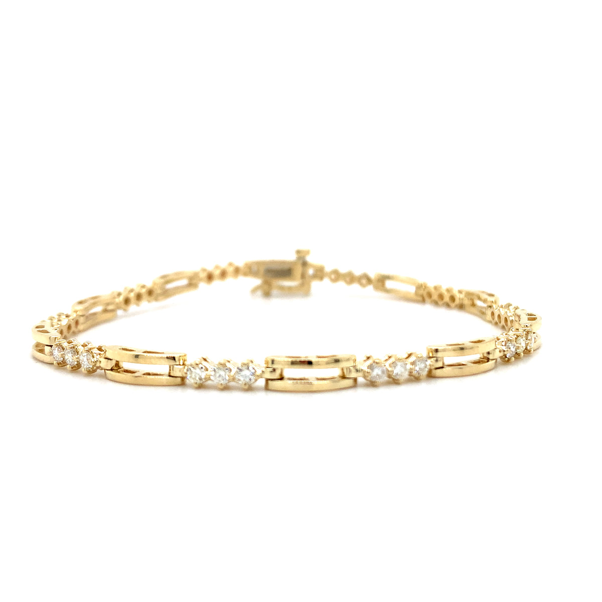 Modern diamond tennis bracelet Clearance