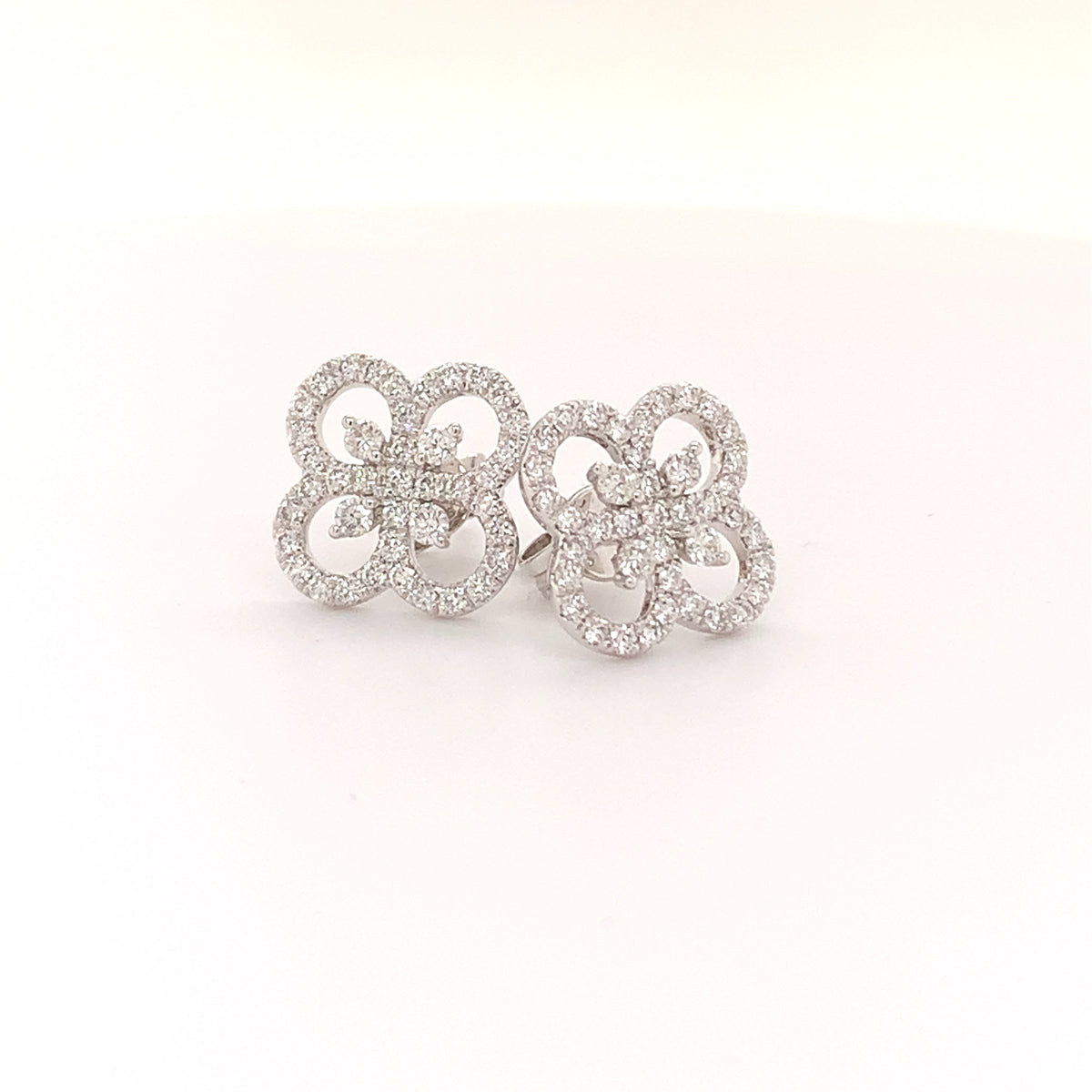 Women's Diamond Flower Earrings – Kaplans Fine Jewelry